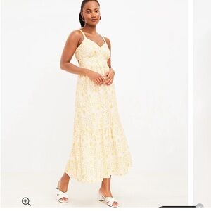 LOFT NWT Open Back Eyelet Maxi Dress